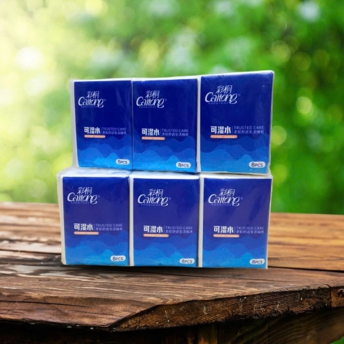 Giấy Caitong bỏ túi - Trusted Care Màu Xanh