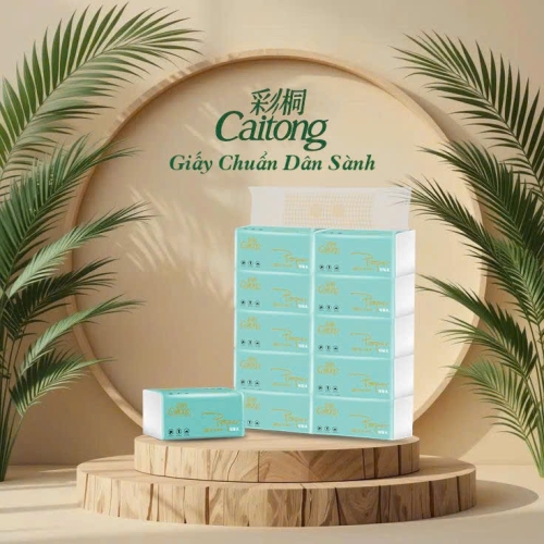 Giấy rút Caitong Xanh Ngọc 520 Cao Cấp 420 tờ