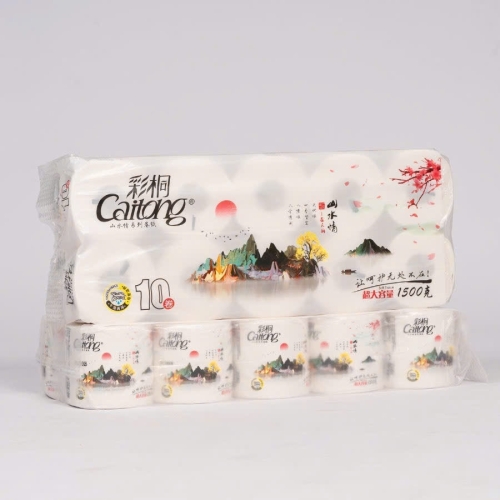 Giấy vệ sinh cuộn Caitong - Dòng phong cảnh sơn thủy
