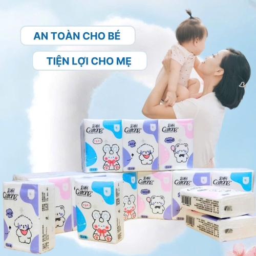 Khăn giấy Caitong bỏ túi Gấu Thỏ Baby
