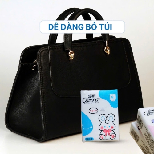Khăn giấy Caitong bỏ túi Gấu Thỏ Baby
